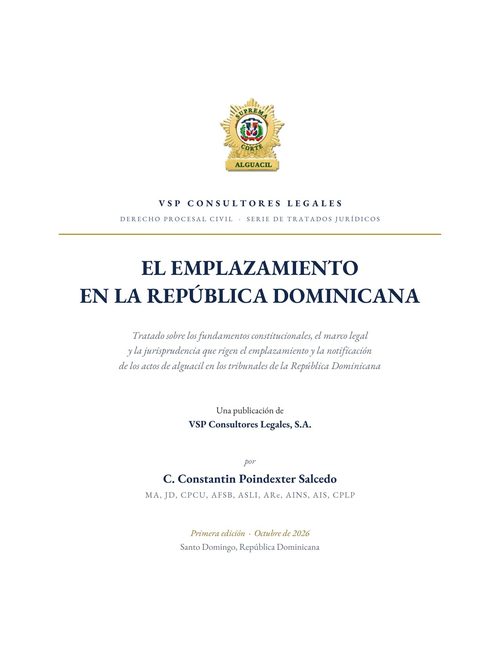 Portada: El Emplazamiento en la República Dominicana